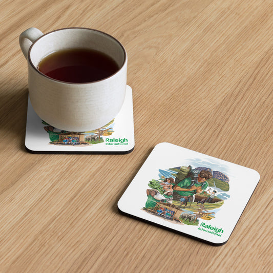 Retro raleigh Cork-back coaster