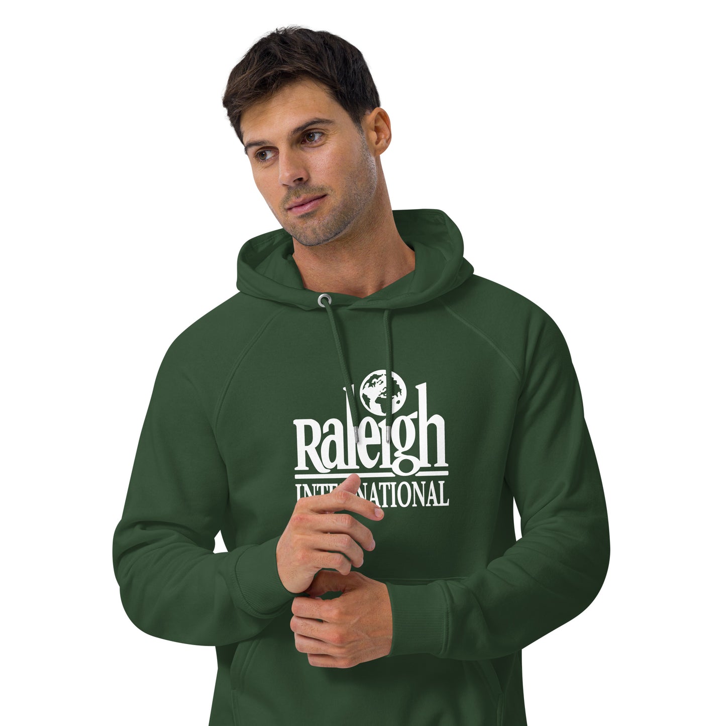 Vintage Raleigh unisex eco raglan hoodie
