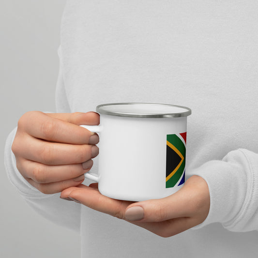 South Africa flag Enamel Mug