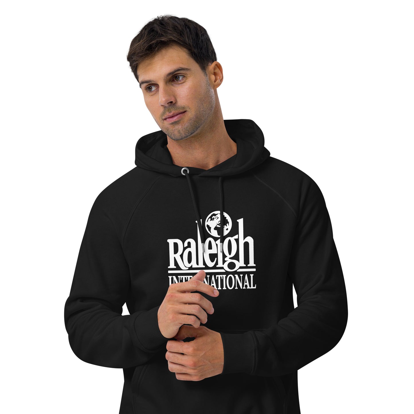 Vintage Raleigh unisex eco raglan hoodie