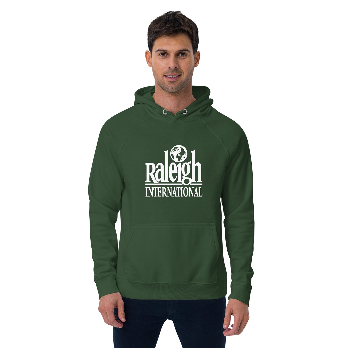 Vintage Raleigh unisex eco raglan hoodie