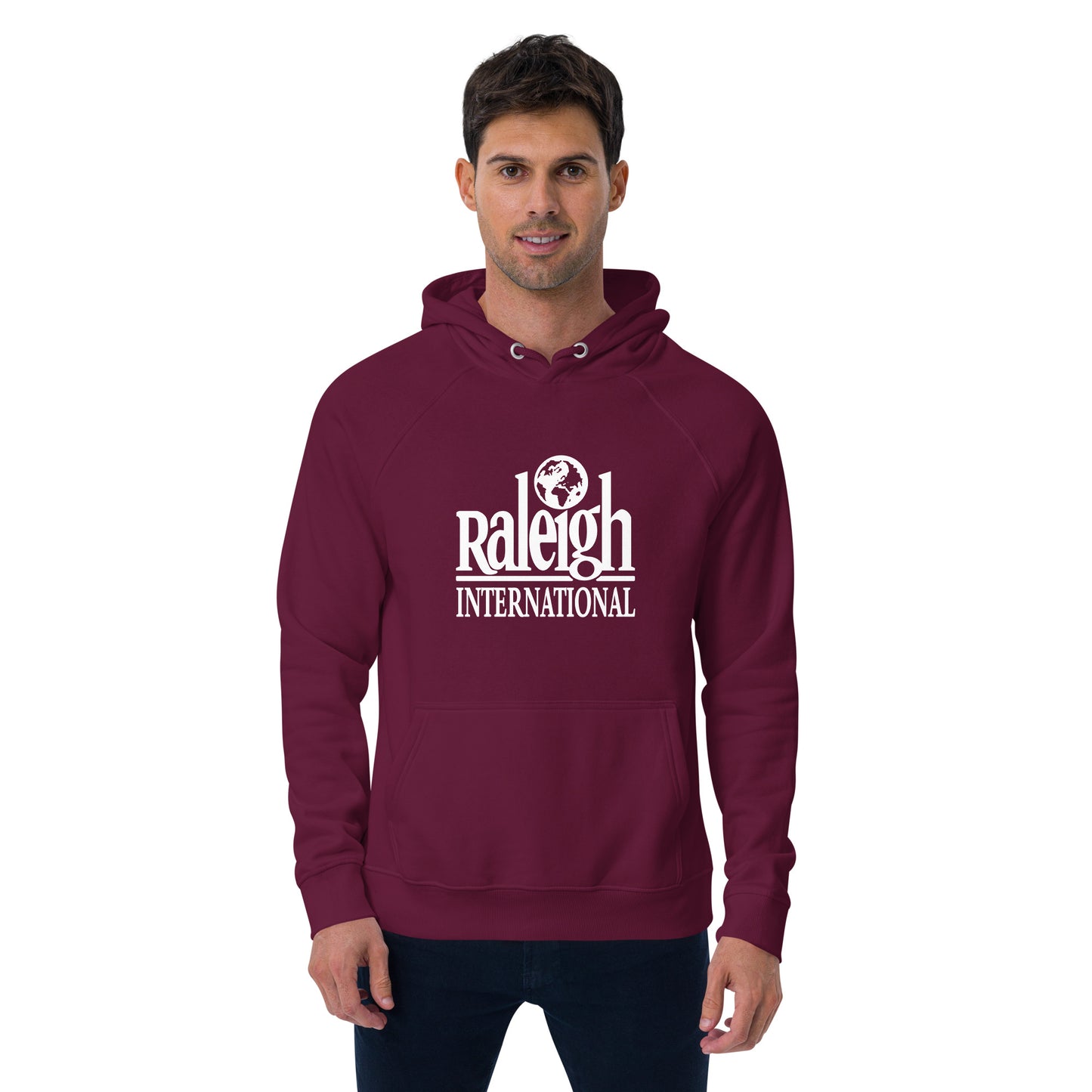 Vintage Raleigh unisex eco raglan hoodie