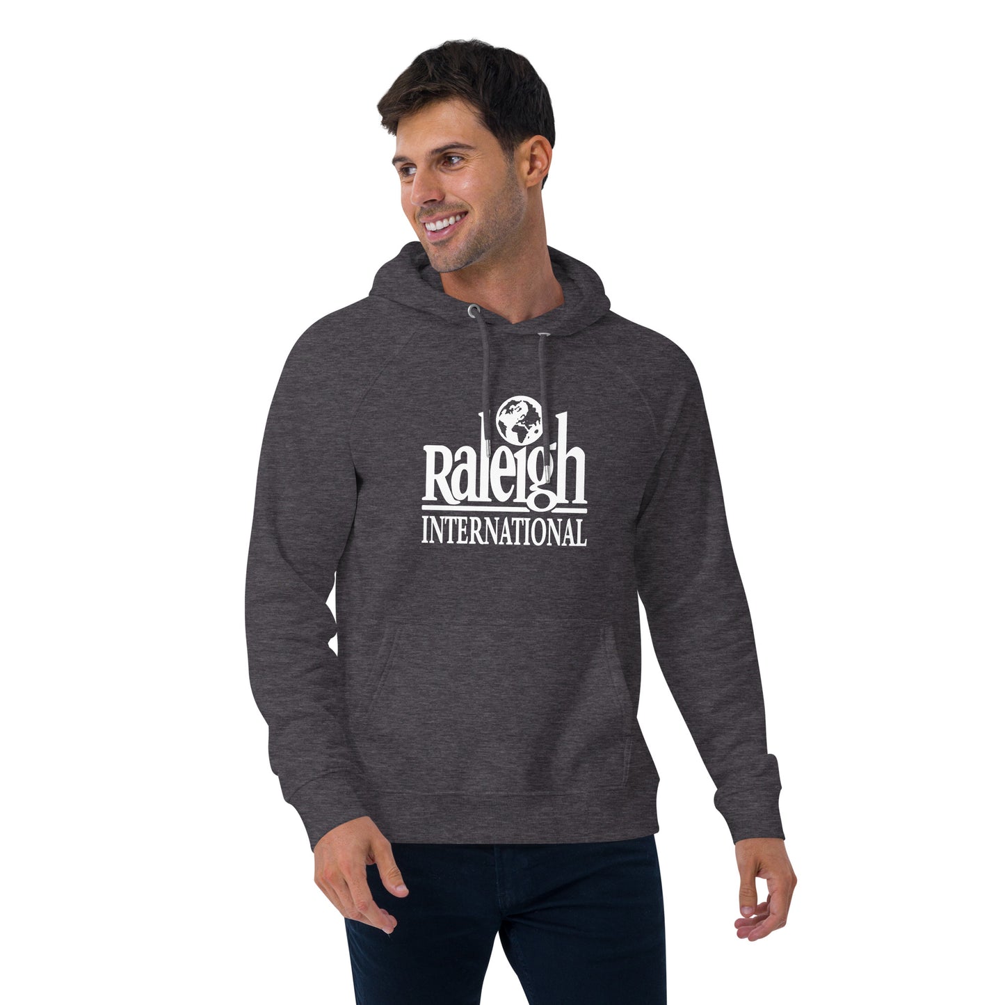 Vintage Raleigh unisex eco raglan hoodie