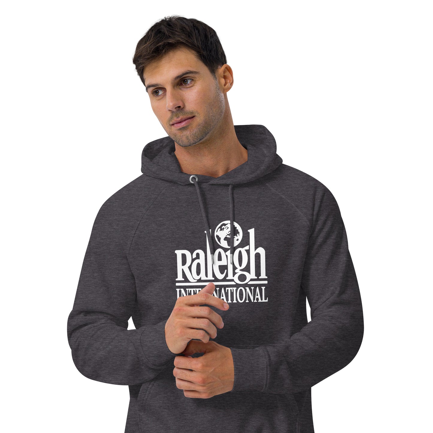 Vintage Raleigh unisex eco raglan hoodie